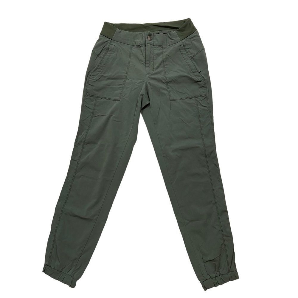 Athleta Brand Green Cinch Hem Athletic Pants Size 4 - Picture 4 of 9